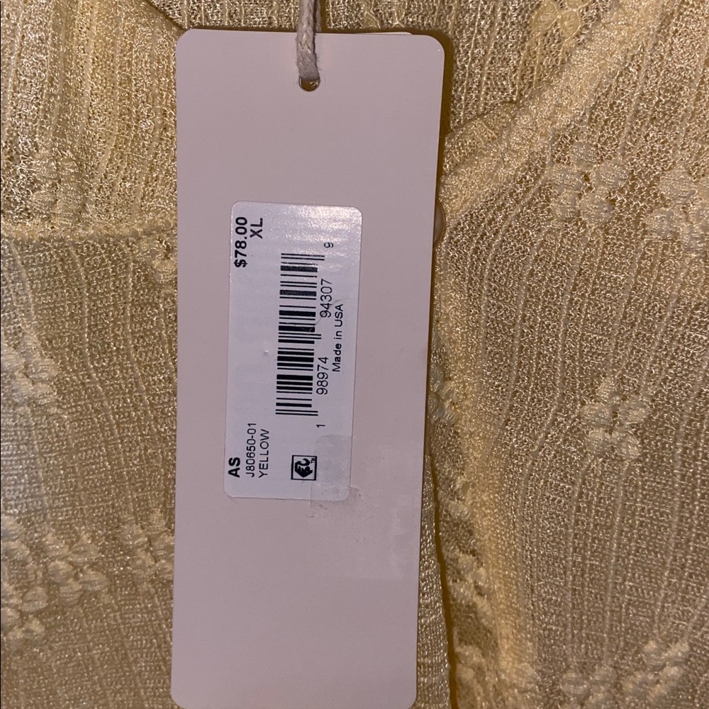 Altar'd State Soft Yellow Ruffle Blouse - Picture 6 of 6